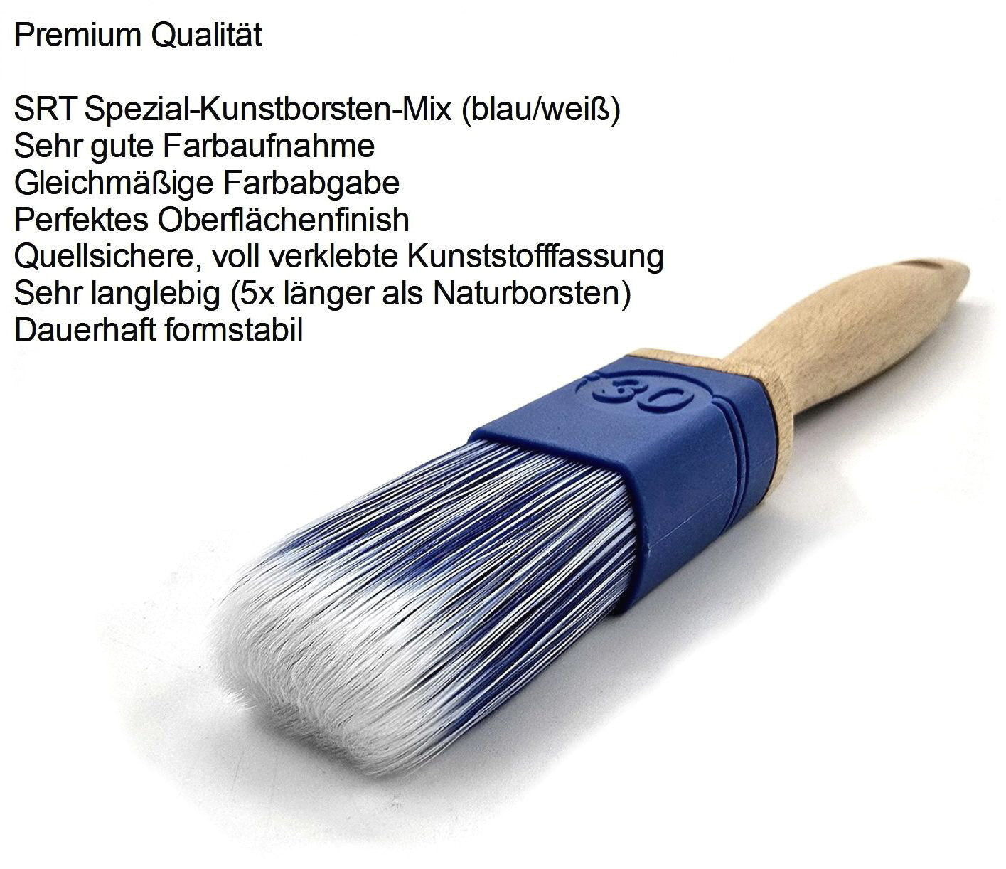 Profi Flachpinsel für Acryl- und Wasserlack Lackierpinsel Lasurpinsel - Farbmanufaktur Contura Berkemeier - Farben Rabe