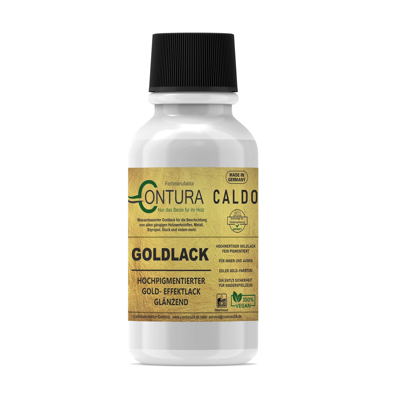 Contura Caldo Goldlack Goldfarbe Gold Effektlack Möbellack Holzlack Metalllack Möbel Farbe - Farbmanufaktur Contura Berkemeier - Farbmanufaktur Contura Berkemeier