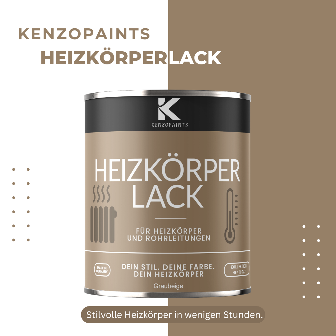 Kenzopaints Heizkörperlack Heizungslack - 750ml - Farbmanufaktur Contura Berkemeier - Farbmanufaktur Contura Berkemeier