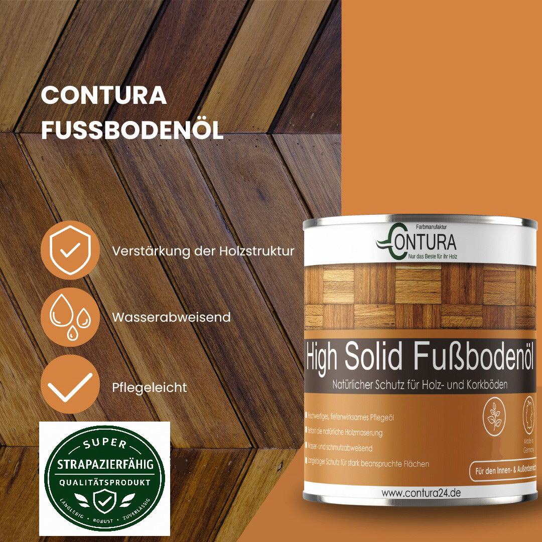 Contura Premium Fußbodenöl Parkettöl Korköl Holzöl für Holz