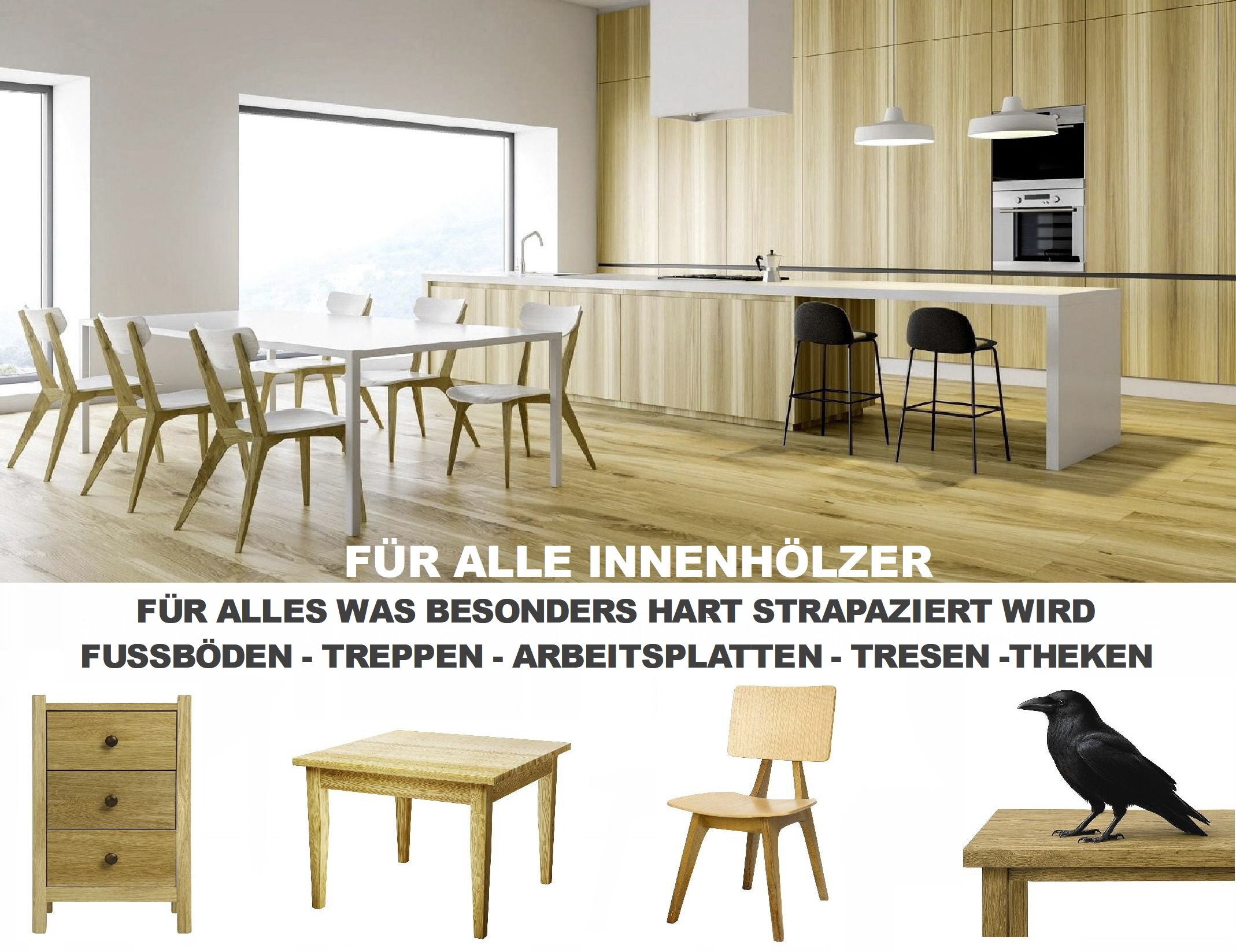 RABE Parkettlack 2K Treppenlack HD11- Holzlack Haustier- Kratzfest Parkettsiegel - Farbmanufaktur Contura Berkemeier - Farben Rabe