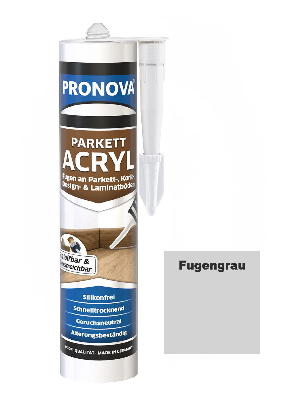 Pronova 300ml. Parkettfugendicht Laminat Holz Fugendichtmasse Holzkitt Möbel Acryl Fugenfüller - Farbmanufaktur Contura Berkemeier - Pronova