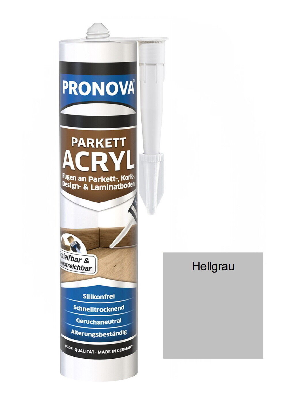 Pronova 300ml. Parkettfugendicht Laminat Holz Fugendichtmasse Holzkitt Möbel Acryl Fugenfüller - Farbmanufaktur Contura Berkemeier - Pronova