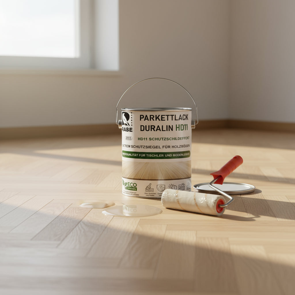 RABE Parkettlack 2K Treppenlack HD11- Holzlack Haustier- Kratzfest Parkettsiegel - Farbmanufaktur Contura Berkemeier - Farben Rabe