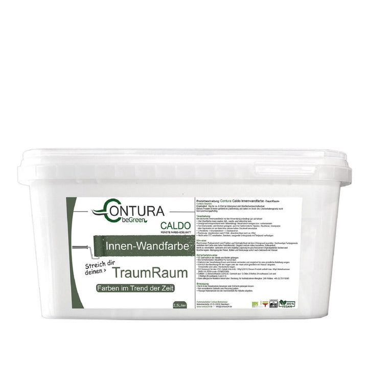 Contura Caldo BeGreen Wandfarbe 5 Liter - Farbmanufaktur Contura Berkemeier - Farbmanufaktur Contura Berkemeier