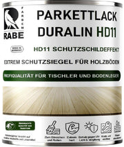 RABE Parkettlack Treppenlack Duralin HD11 Klarlack Hochleistungs Lack 2in1 für Holzboden