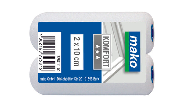 Mako Komfort Ersatzwalzen 2x10cm Ersatzrolle - Farbmanufaktur Contura Berkemeier - Mako