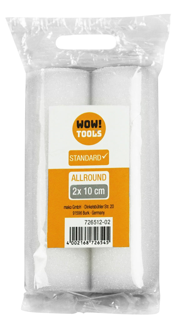 Wow Tools Standard Allround Lack Ersatzwalzen 2x10cm - Farbmanufaktur Contura Berkemeier - Mako