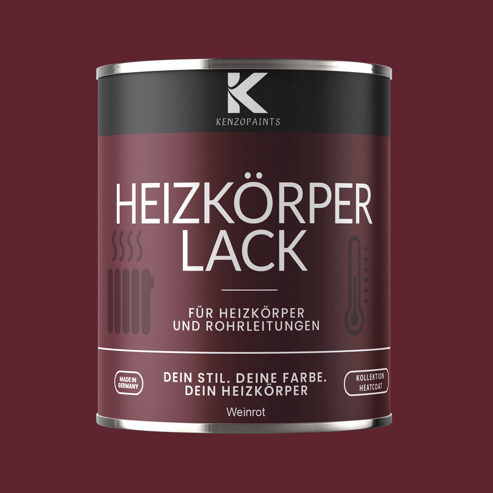 Kenzopaints Heizkörperlack Heizungslack - 750ml - Farbmanufaktur Contura Berkemeier - Farbmanufaktur Contura Berkemeier
