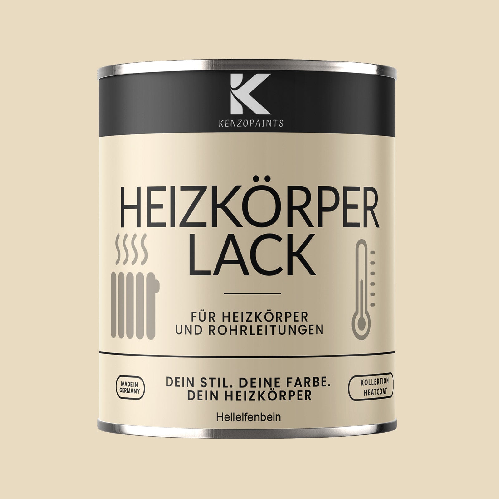 Kenzopaints Heizkörperlack Heizungslack - 750ml - Farbmanufaktur Contura Berkemeier - Farbmanufaktur Contura Berkemeier