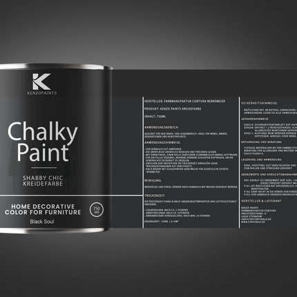 Kenzopaints Chalky Paint Kreidefarbe - 750ml