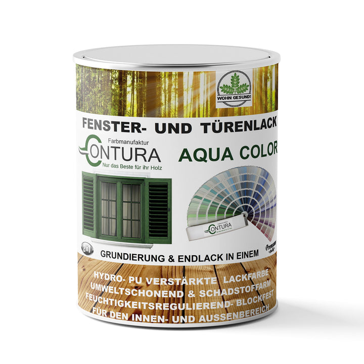 Contura Fenster und Türenlack nach RAL 2in1 mit Pinsel Möbellack Innen und Außen Holzlack - Farbmanufaktur Contura Berkemeier - Farbmanufaktur Contura Berkemeier