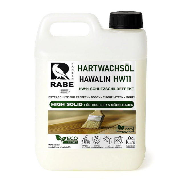 RABE Hartwachsöl High Solid LEICHT WEISS seidenmatt Parkett Möbel Treppen Holzöl - Farbmanufaktur Contura Berkemeier - Farben Rabe