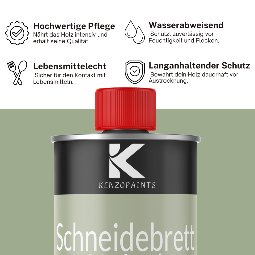 Kenzopaints Schneidebrettöl Holzöl Pflegeöl Lebensmittecht Arbeitsplatten