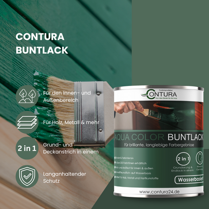 Contura Buntlack GLÄNZEND Lackfarbe Lack Außen Innen Holz Metall Farbe Holzlack Möbellack - Farbmanufaktur Contura Berkemeier - Farbmanufaktur Contura Berkemeier