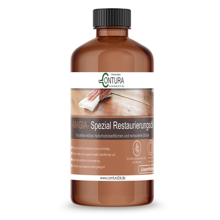 Contura Premium Möbelöl Möbelpflege Spezial Restaurierungsöl Magia Fleckenentferner - Farbmanufaktur Contura Berkemeier - Farbmanufaktur Contura Berkemeier