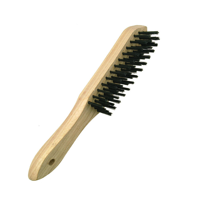 Mako Komfort Drahtbürste 4-reihig Stahldraht - Farbmanufaktur Contura Berkemeier - Mako