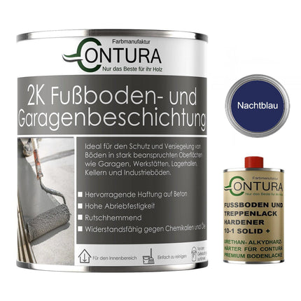 Contura 2K Bodenfarbe SEIDENMATT Betonfarbe Garagenfarbe Kellerboden Fussbodenlack - Farbmanufaktur Contura Berkemeier - Farbmanufaktur Contura Berkemeier