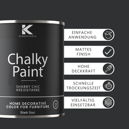 -POS- Kenzopaints Chalky Paint Kreidefarbe - 250ml - Farbmanufaktur Contura Berkemeier - Farbmanufaktur Contura Berkemeier