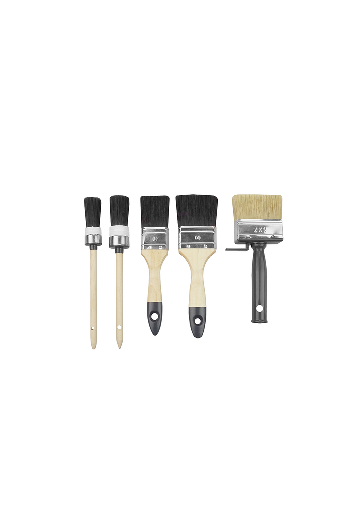 WOW TOOLS Basic Lackierpinsel-Set 5-tlg. - Farbmanufaktur Contura Berkemeier - Mako