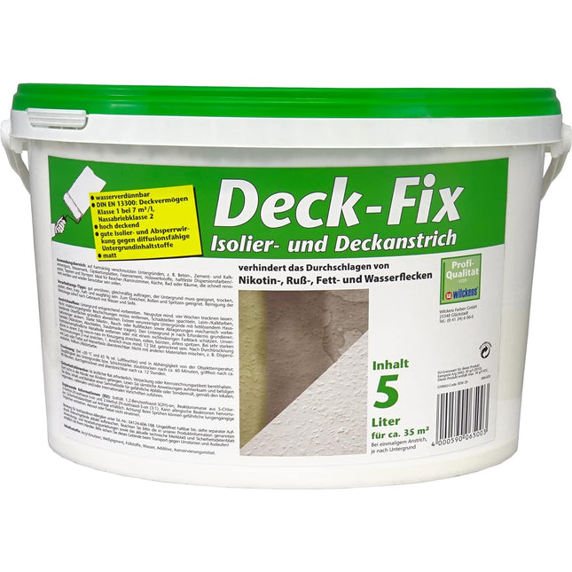WILCKENS Deck Fix 5 Liter Weiss Matt - Farbmanufaktur Contura Berkemeier - Wilckens