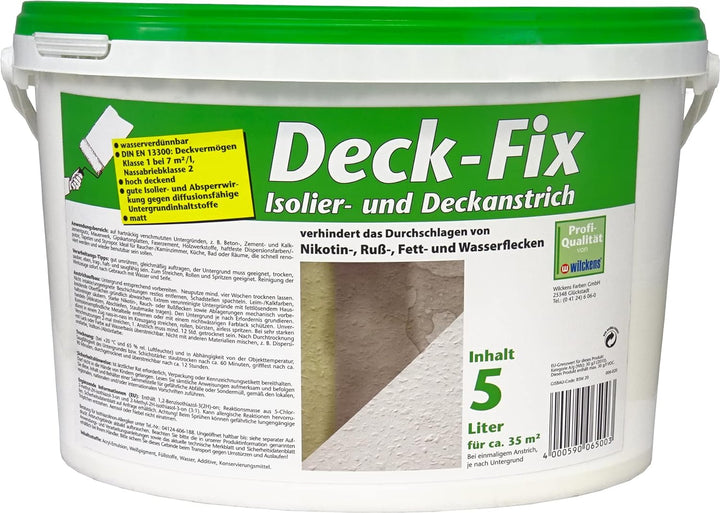 WILCKENS Deck Fix 5 Liter Weiss Matt - Farbmanufaktur Contura Berkemeier - Wilckens