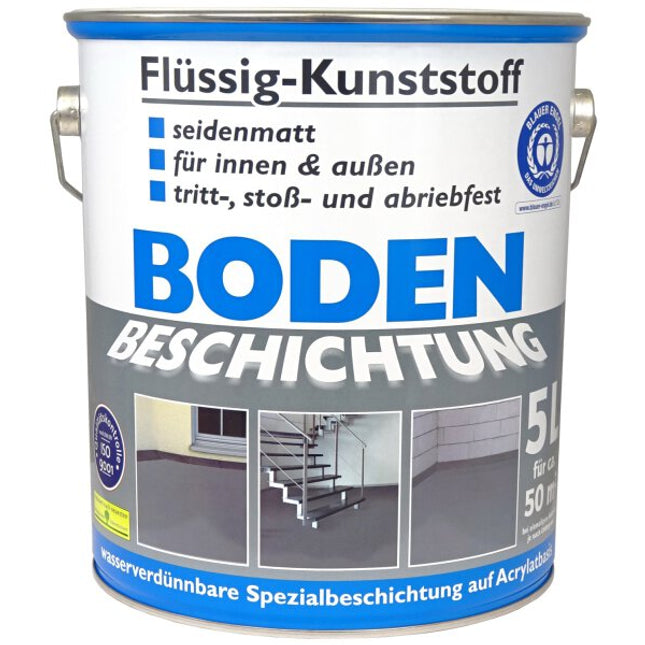 WILCKENS Flüssig Kunststoff Bodenbeschichtung 5 Liter Seidenmatt - Farbmanufaktur Contura Berkemeier - Wilckens