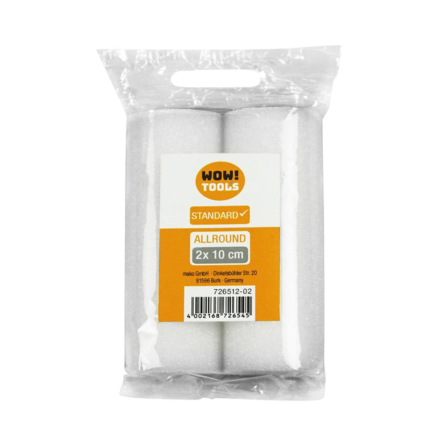 Wow Tools Standard Allround Lack Ersatzwalzen 2x10cm - Farbmanufaktur Contura Berkemeier - Mako