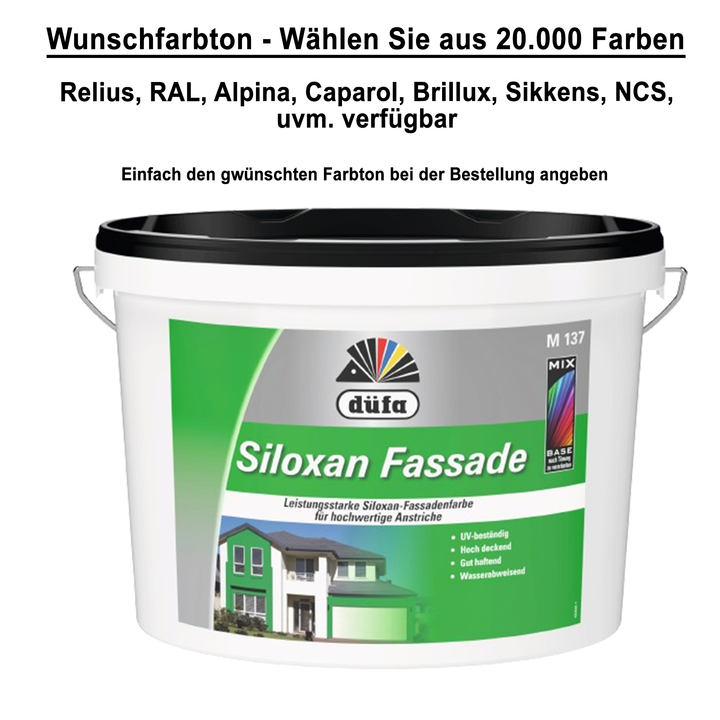 Düfa Siloxan Fassade Fassadenfarbe Mix Wunschfarbton 20.000 Farbtöne - Farbmanufaktur Contura Berkemeier - Düfa