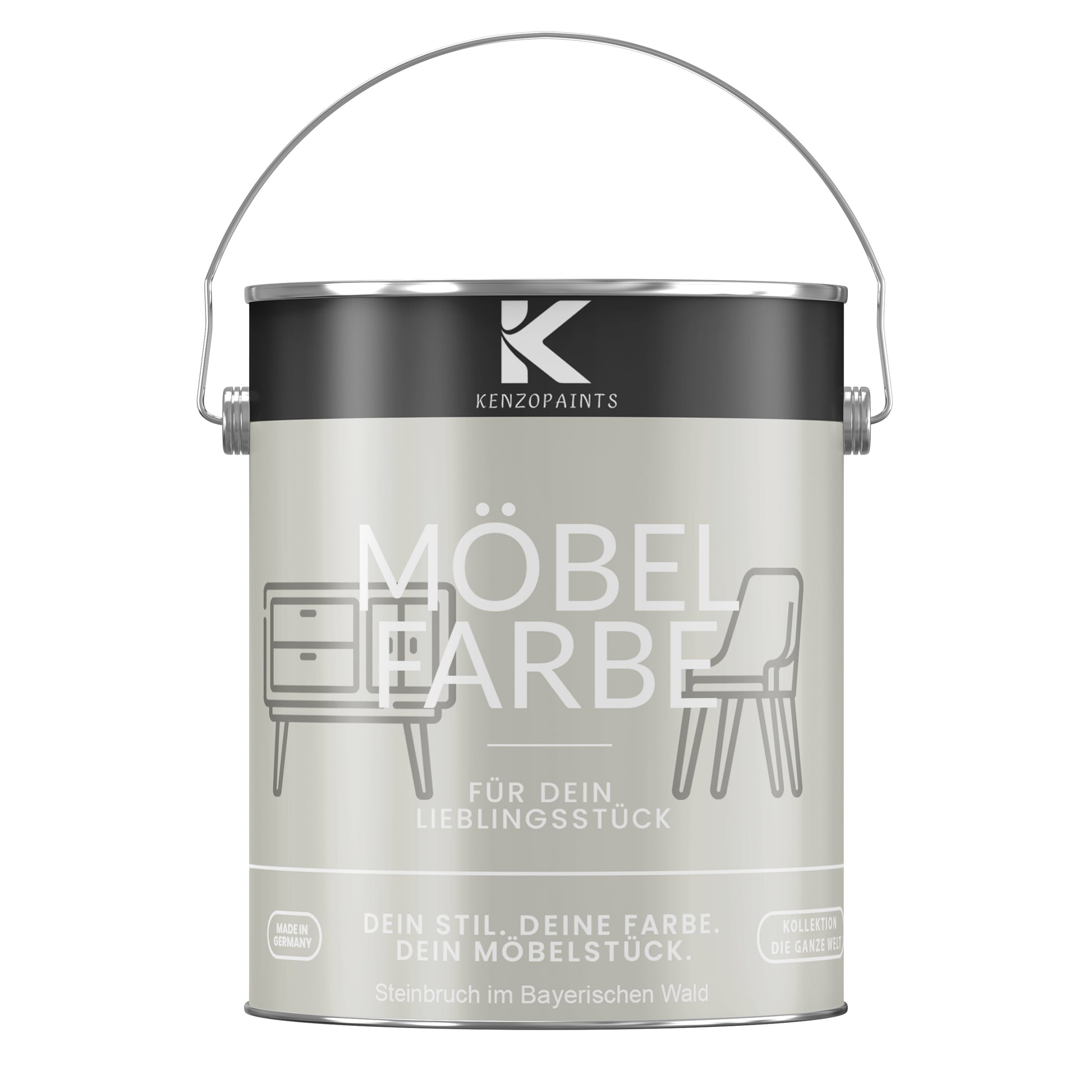 Kenzopaints Möbelfarbe Möbellack Buntlack - 2,5Liter - Farbmanufaktur Contura Berkemeier - Farbmanufaktur Contura Berkemeier