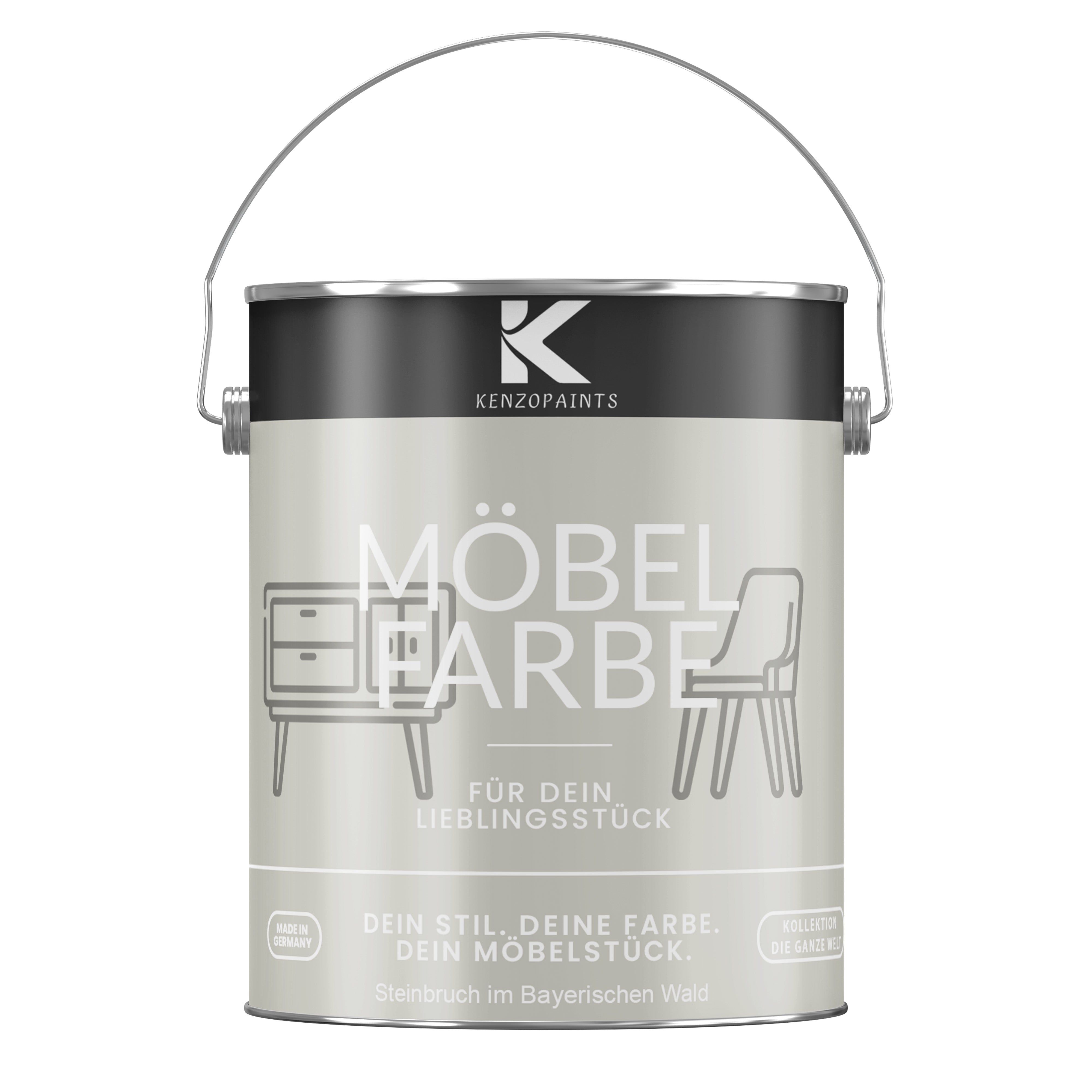 Kenzopaints Möbelfarbe Möbellack Buntlack - 2,5Liter - Farbmanufaktur Contura Berkemeier - Farbmanufaktur Contura Berkemeier