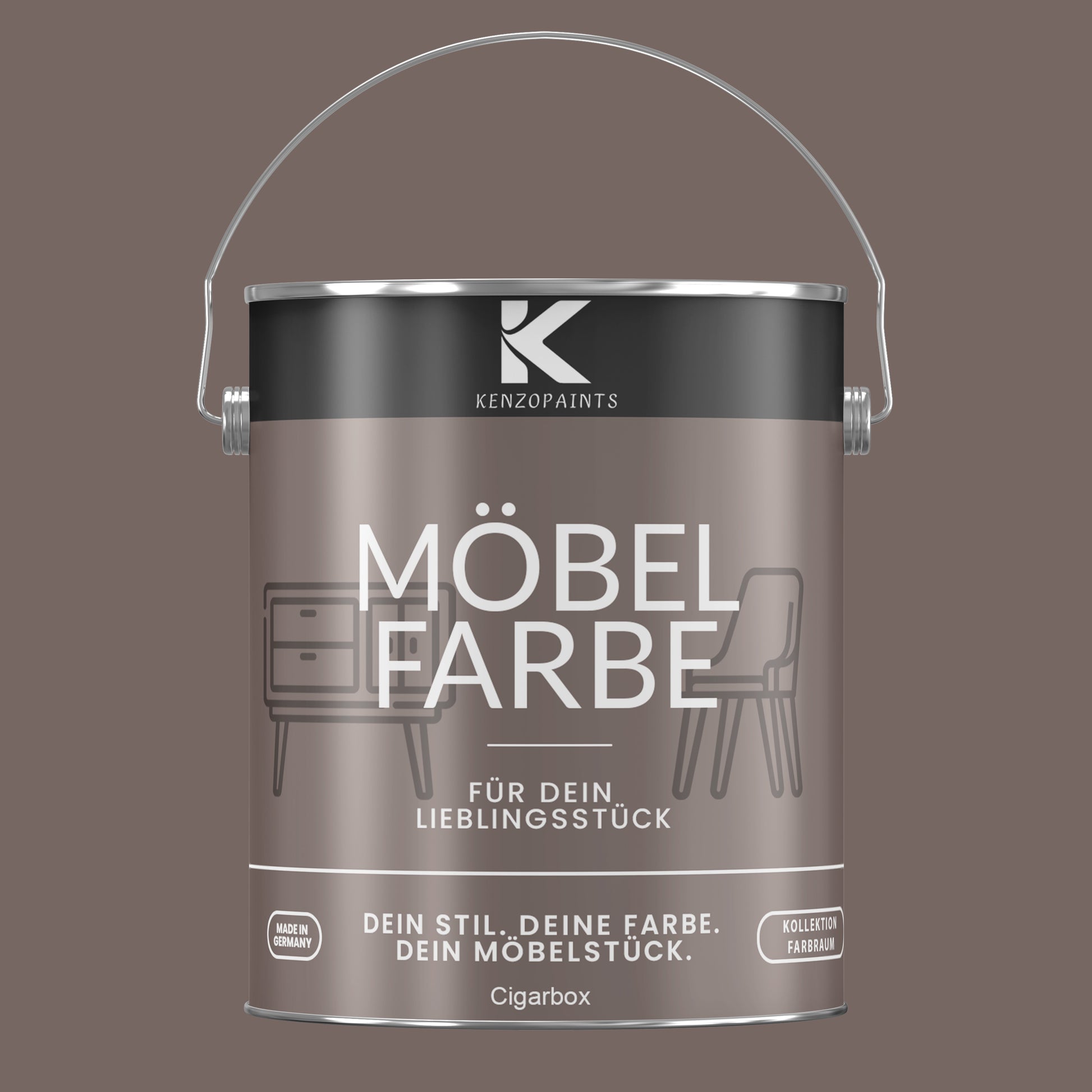 Kenzopaints Möbelfarbe Möbellack Buntlack Farbraum - 2,5Liter - Farbmanufaktur Contura Berkemeier - Farbmanufaktur Contura Berkemeier