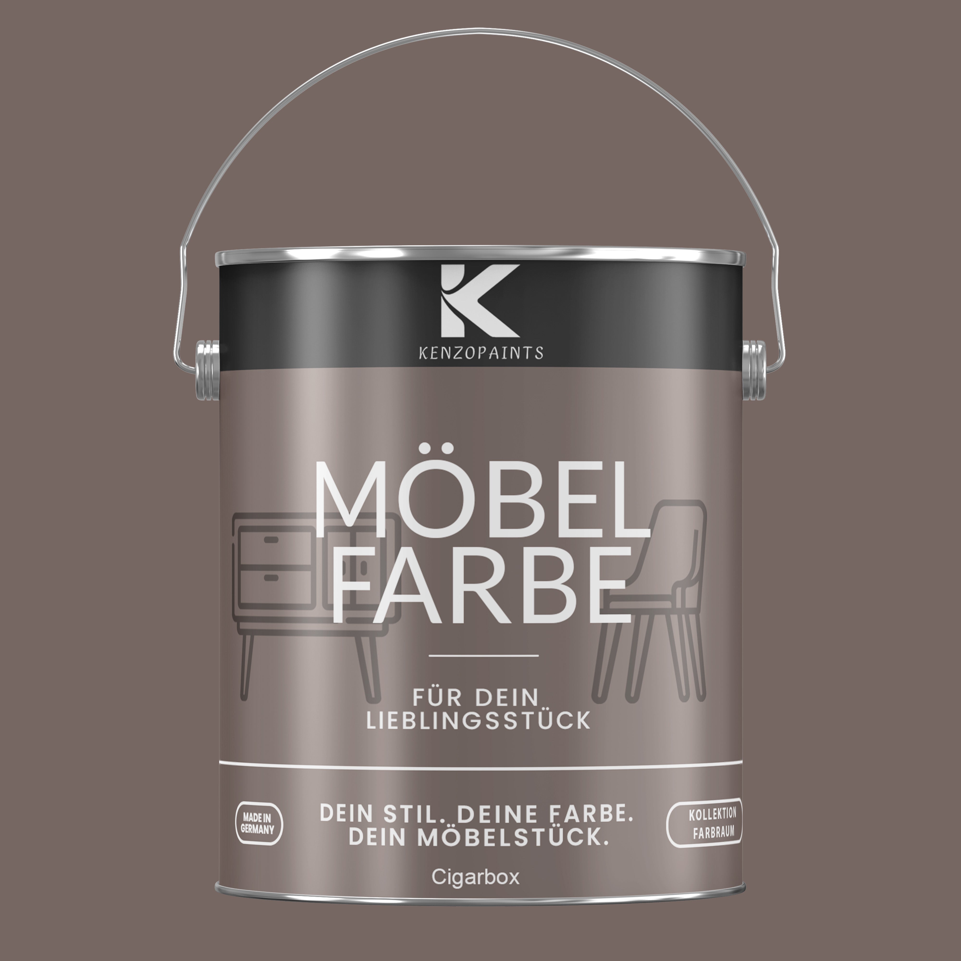 Kenzopaints Möbelfarbe Möbellack Buntlack Farbraum - 2,5Liter - Farbmanufaktur Contura Berkemeier - Farbmanufaktur Contura Berkemeier