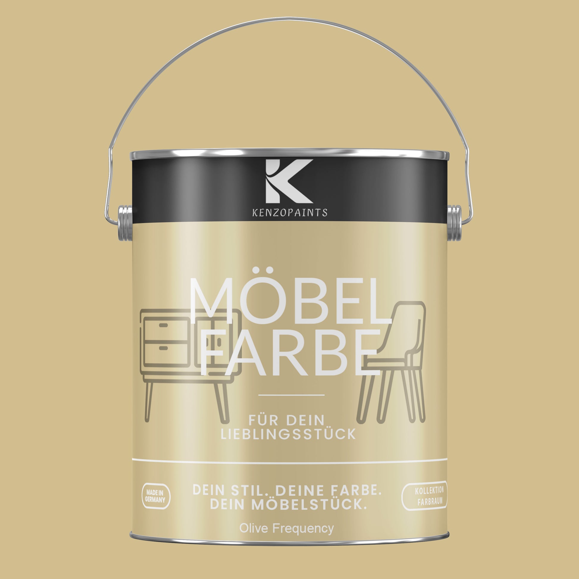 Kenzopaints Möbelfarbe Möbellack Buntlack Farbraum - 2,5Liter - Farbmanufaktur Contura Berkemeier - Farbmanufaktur Contura Berkemeier