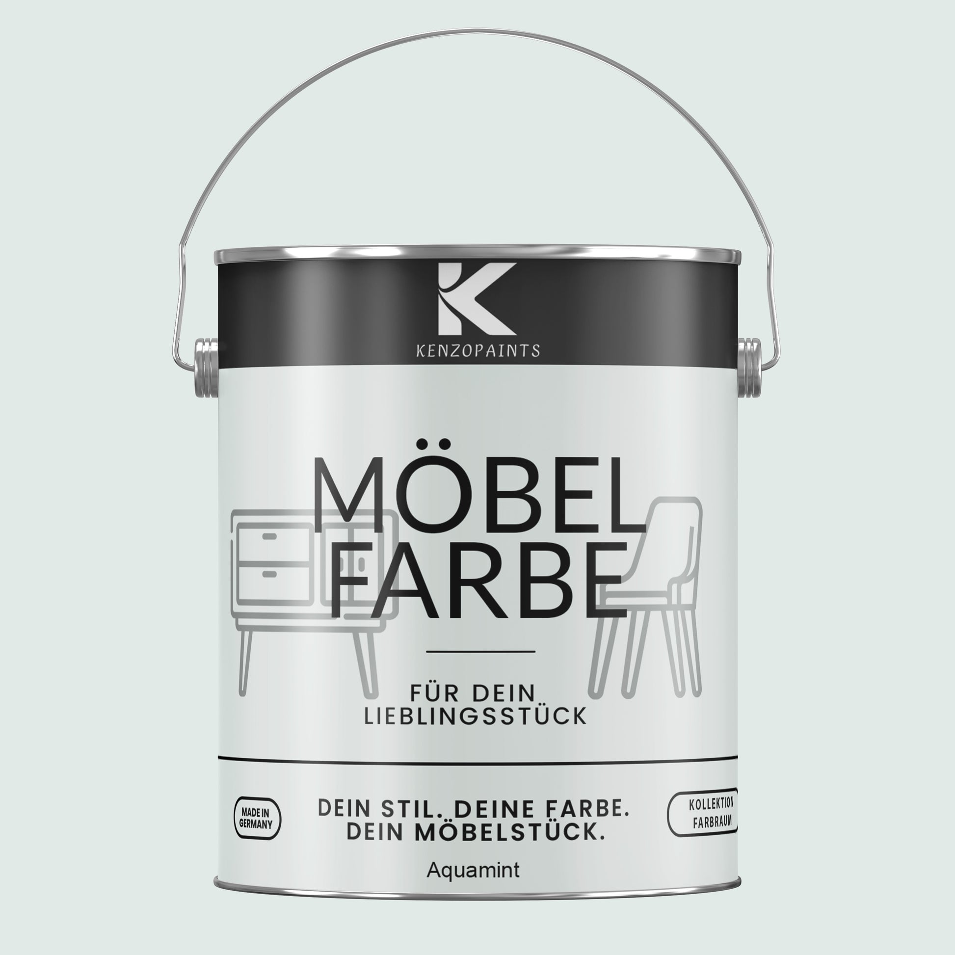 Kenzopaints Möbelfarbe Möbellack Buntlack Farbraum - 2,5Liter - Farbmanufaktur Contura Berkemeier - Farbmanufaktur Contura Berkemeier