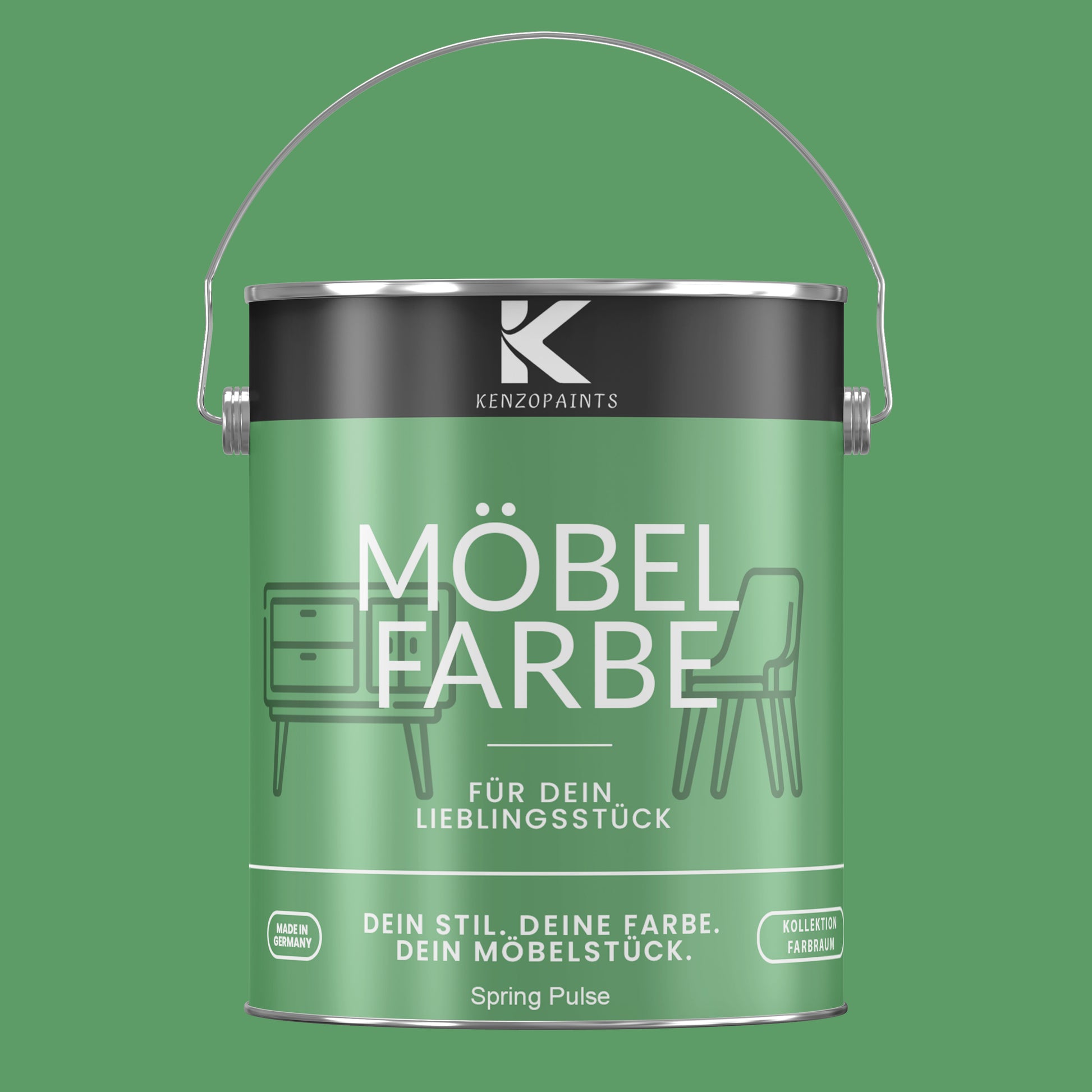 Kenzopaints Möbelfarbe Möbellack Buntlack Farbraum - 2,5Liter - Farbmanufaktur Contura Berkemeier - Farbmanufaktur Contura Berkemeier