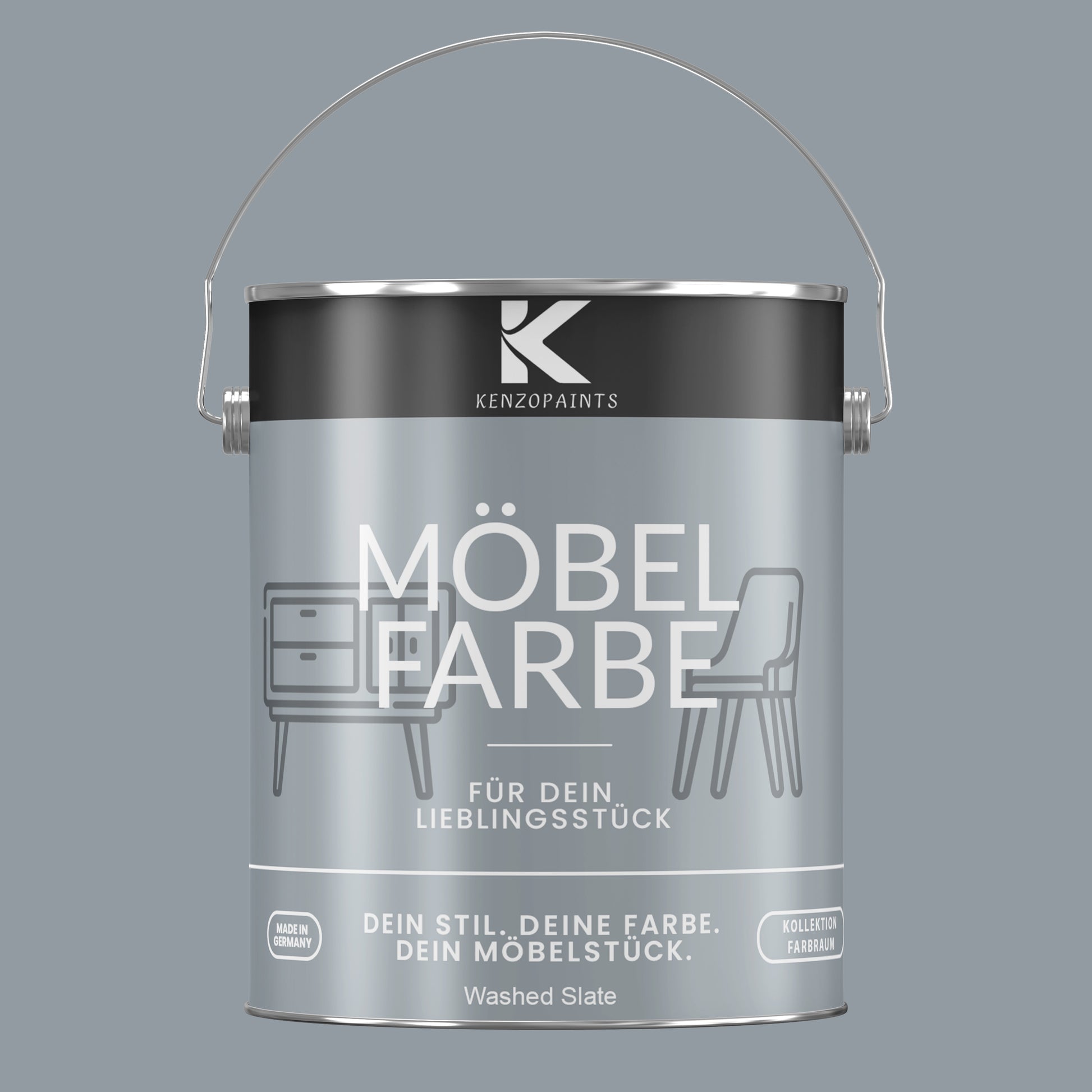 Kenzopaints Möbelfarbe Möbellack Buntlack Farbraum - 2,5Liter - Farbmanufaktur Contura Berkemeier - Farbmanufaktur Contura Berkemeier