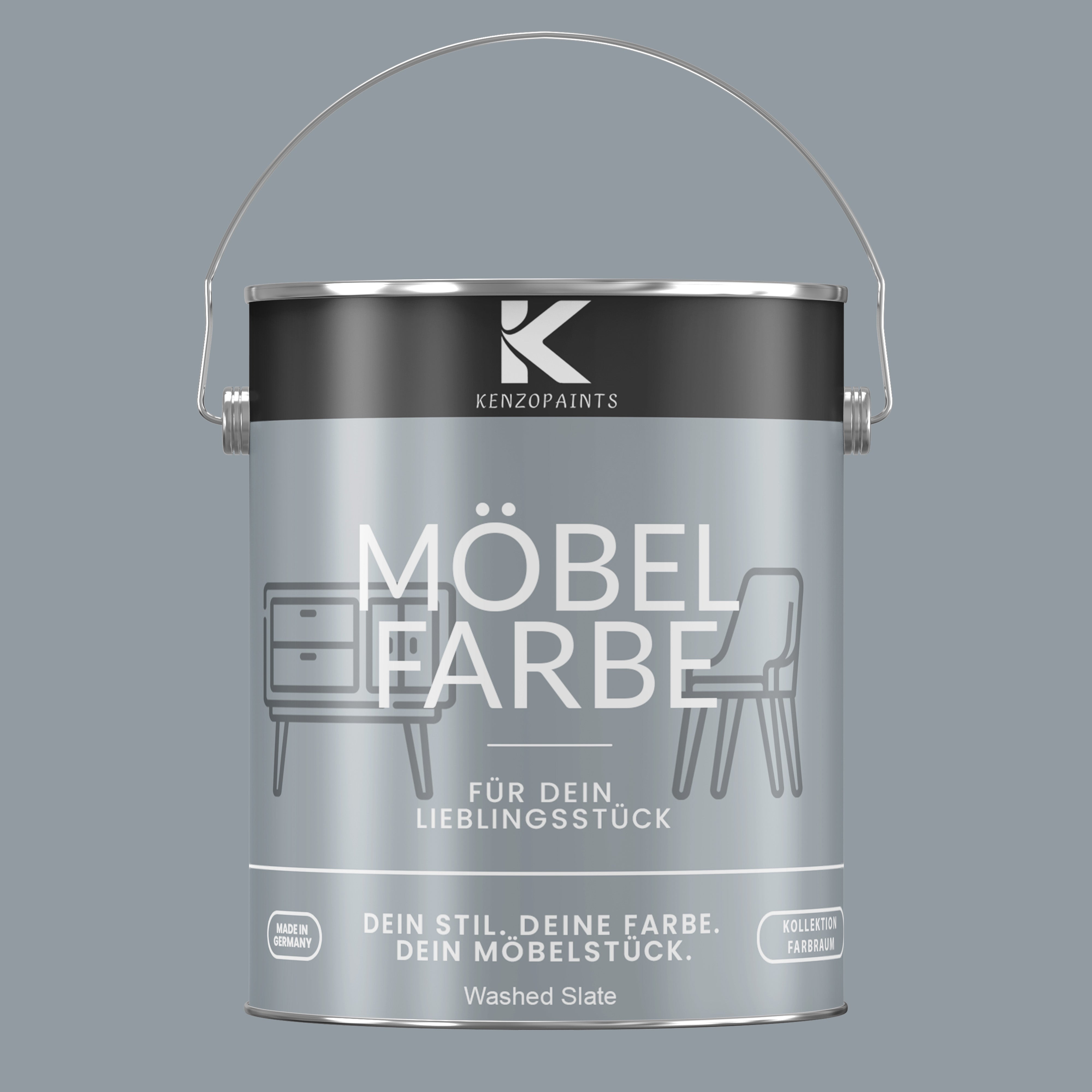 Kenzopaints Möbelfarbe Möbellack Buntlack Farbraum - 2,5Liter - Farbmanufaktur Contura Berkemeier - Farbmanufaktur Contura Berkemeier