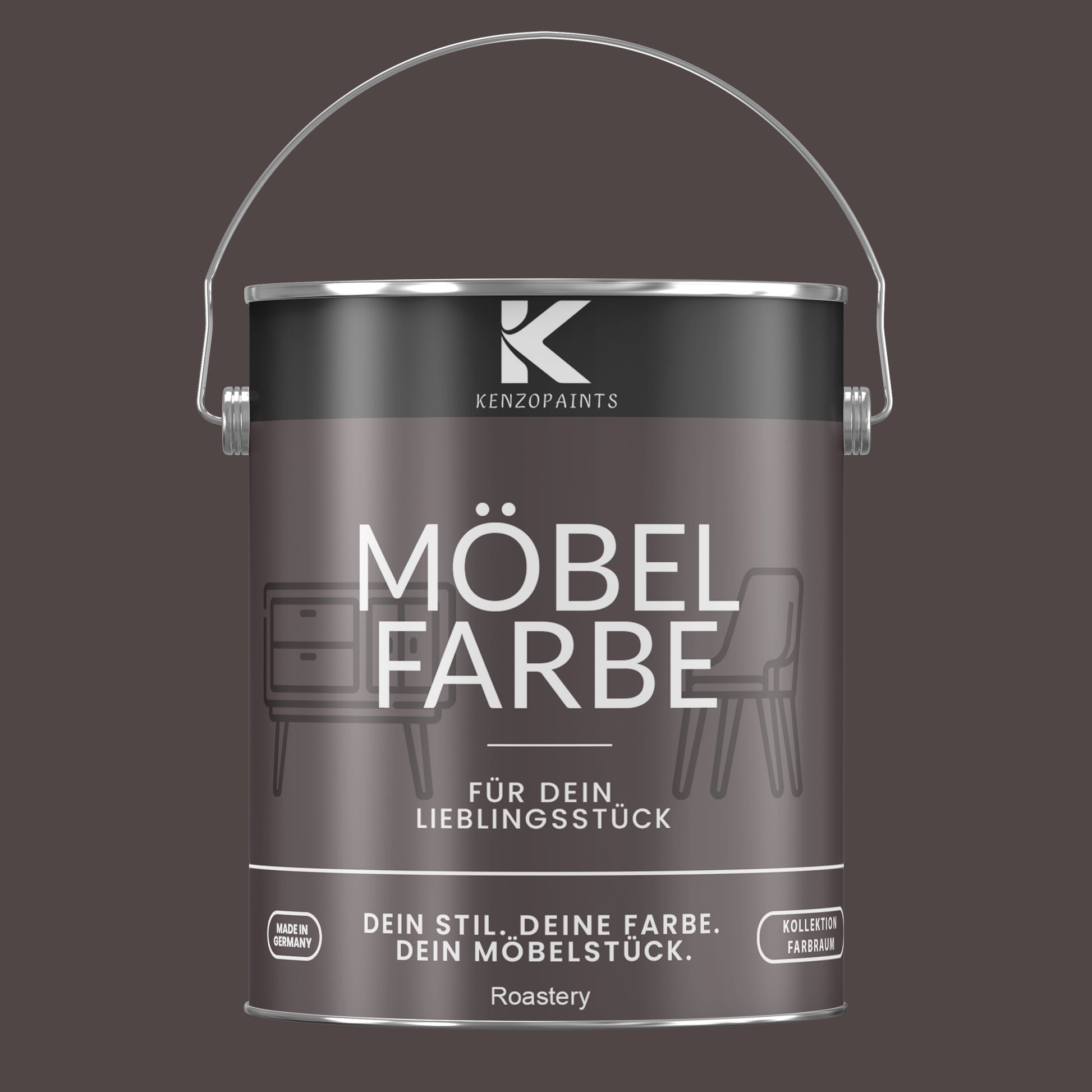 Kenzopaints Möbelfarbe Möbellack Buntlack Farbraum - 2,5Liter - Farbmanufaktur Contura Berkemeier - Farbmanufaktur Contura Berkemeier