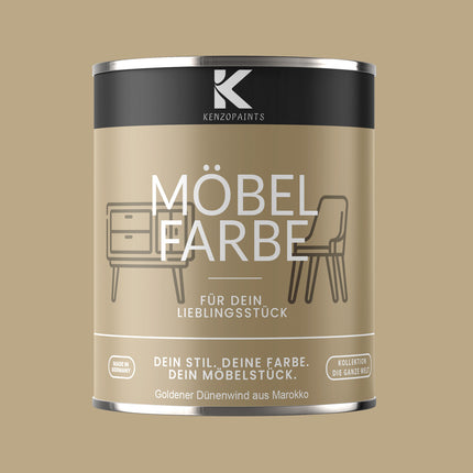 Kenzopaints Möbelfarbe Möbellack Buntlack - 2,5Liter