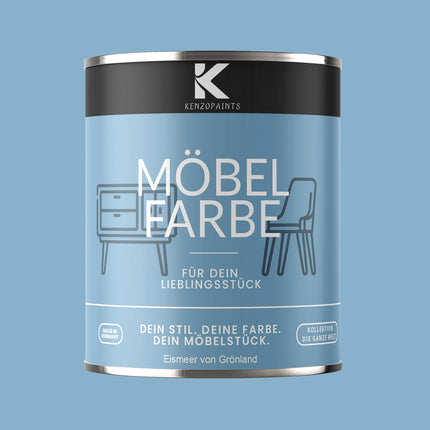 Kenzopaints Möbelfarbe Möbellack Buntlack - 2,5Liter