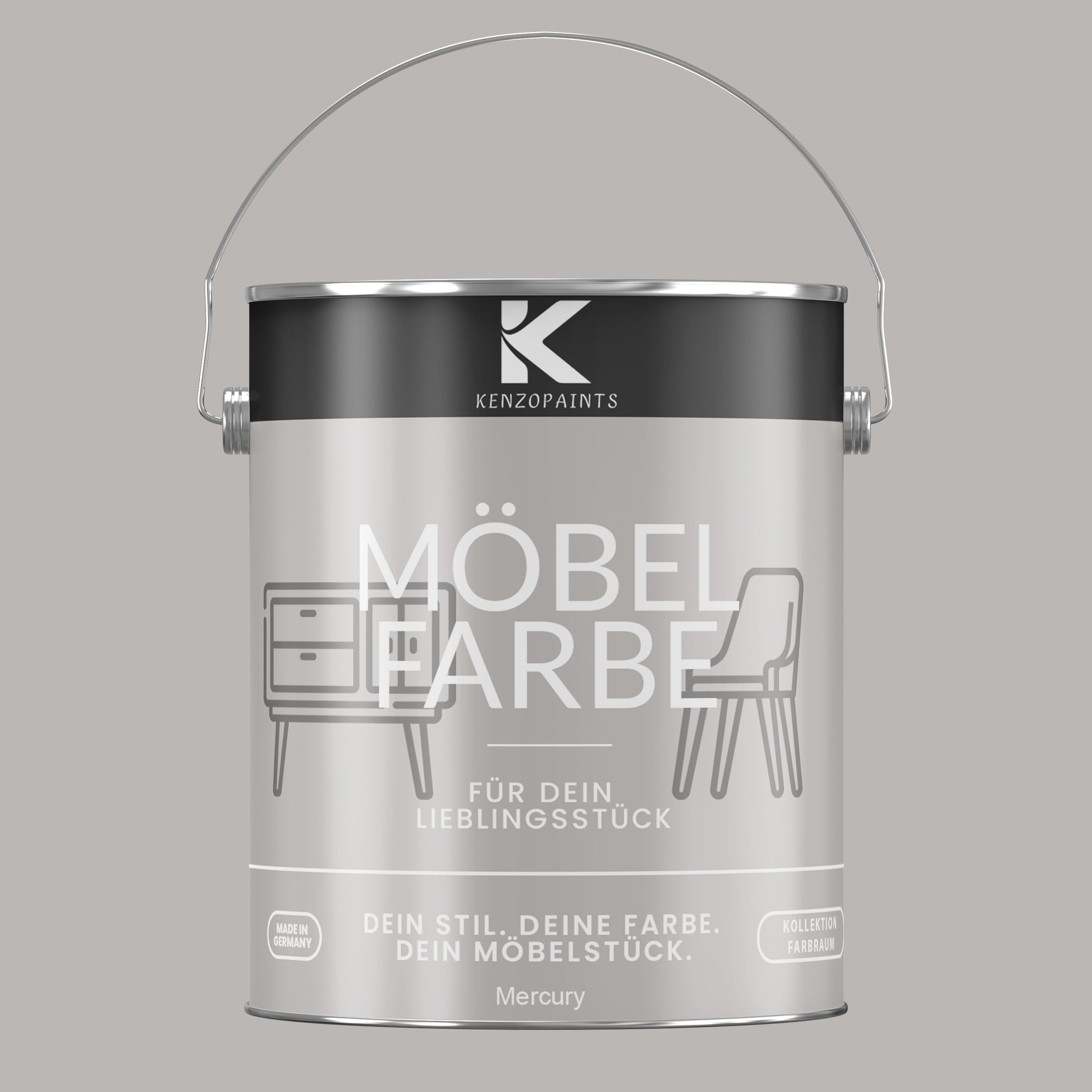 Kenzopaints Möbelfarbe Möbellack Buntlack Farbraum - 2,5Liter - Farbmanufaktur Contura Berkemeier - Farbmanufaktur Contura Berkemeier