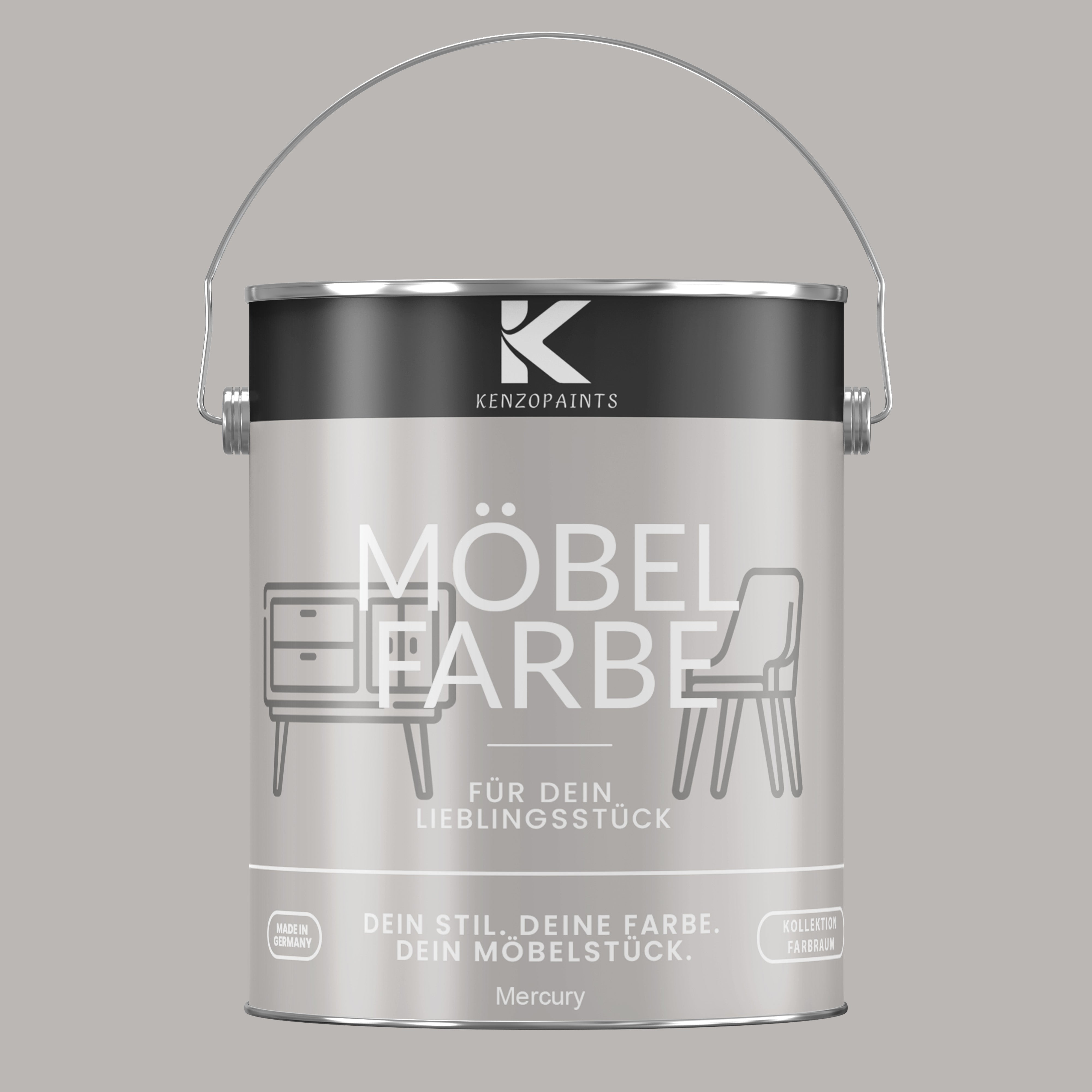 Kenzopaints Möbelfarbe Möbellack Buntlack Farbraum - 2,5Liter - Farbmanufaktur Contura Berkemeier - Farbmanufaktur Contura Berkemeier