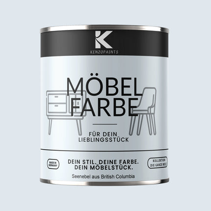 Kenzopaints Möbelfarbe Möbellack Buntlack - 2,5Liter