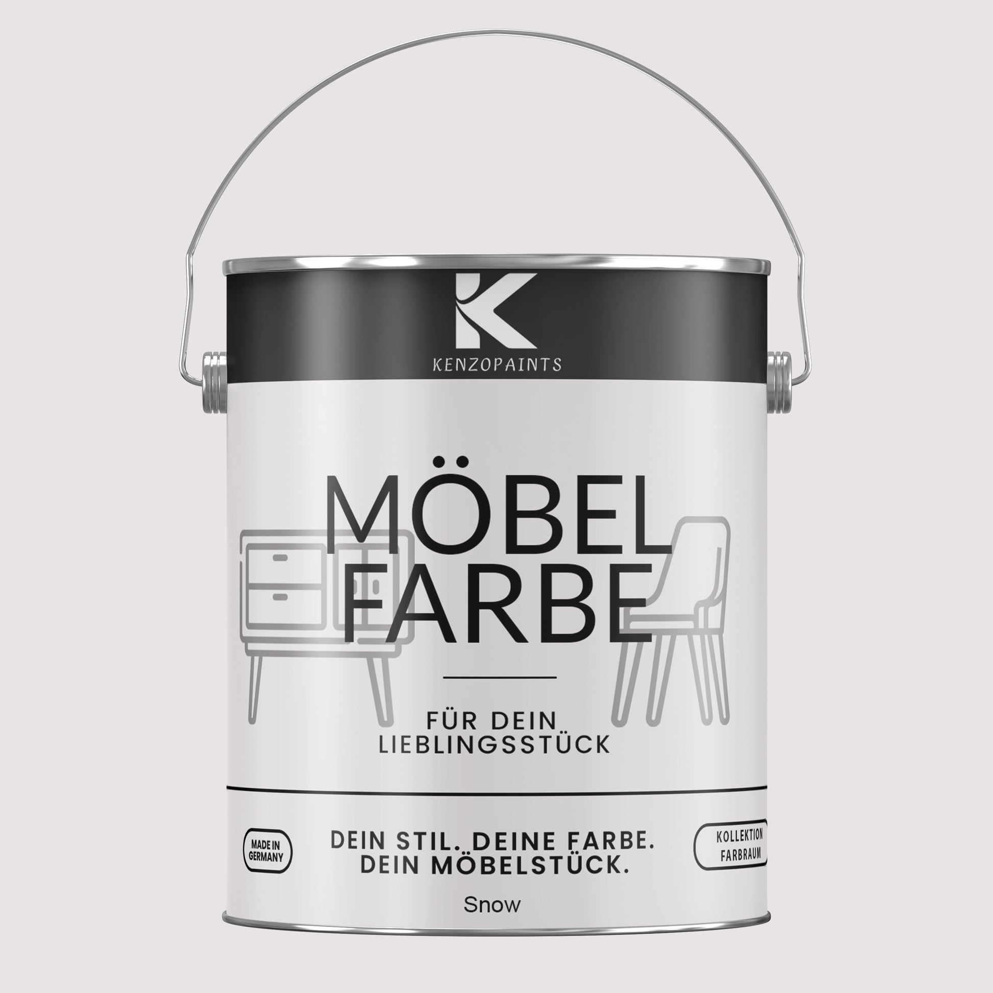 Kenzopaints Möbelfarbe Möbellack Buntlack Farbraum - 2,5Liter - Farbmanufaktur Contura Berkemeier - Farbmanufaktur Contura Berkemeier