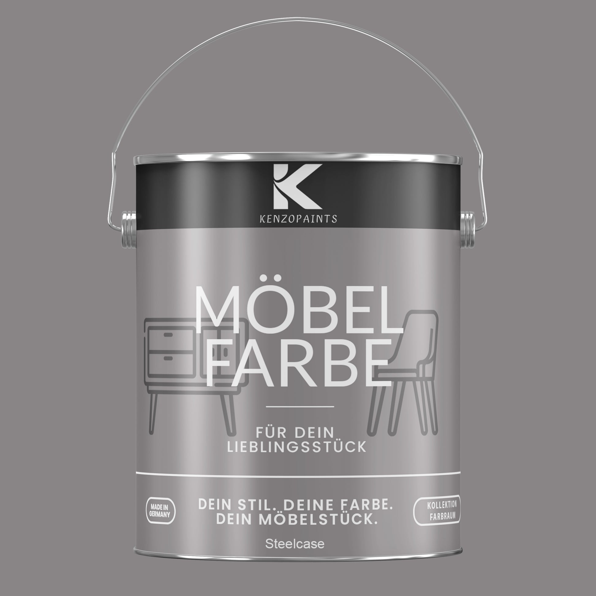 Kenzopaints Möbelfarbe Möbellack Buntlack Farbraum - 2,5Liter - Farbmanufaktur Contura Berkemeier - Farbmanufaktur Contura Berkemeier