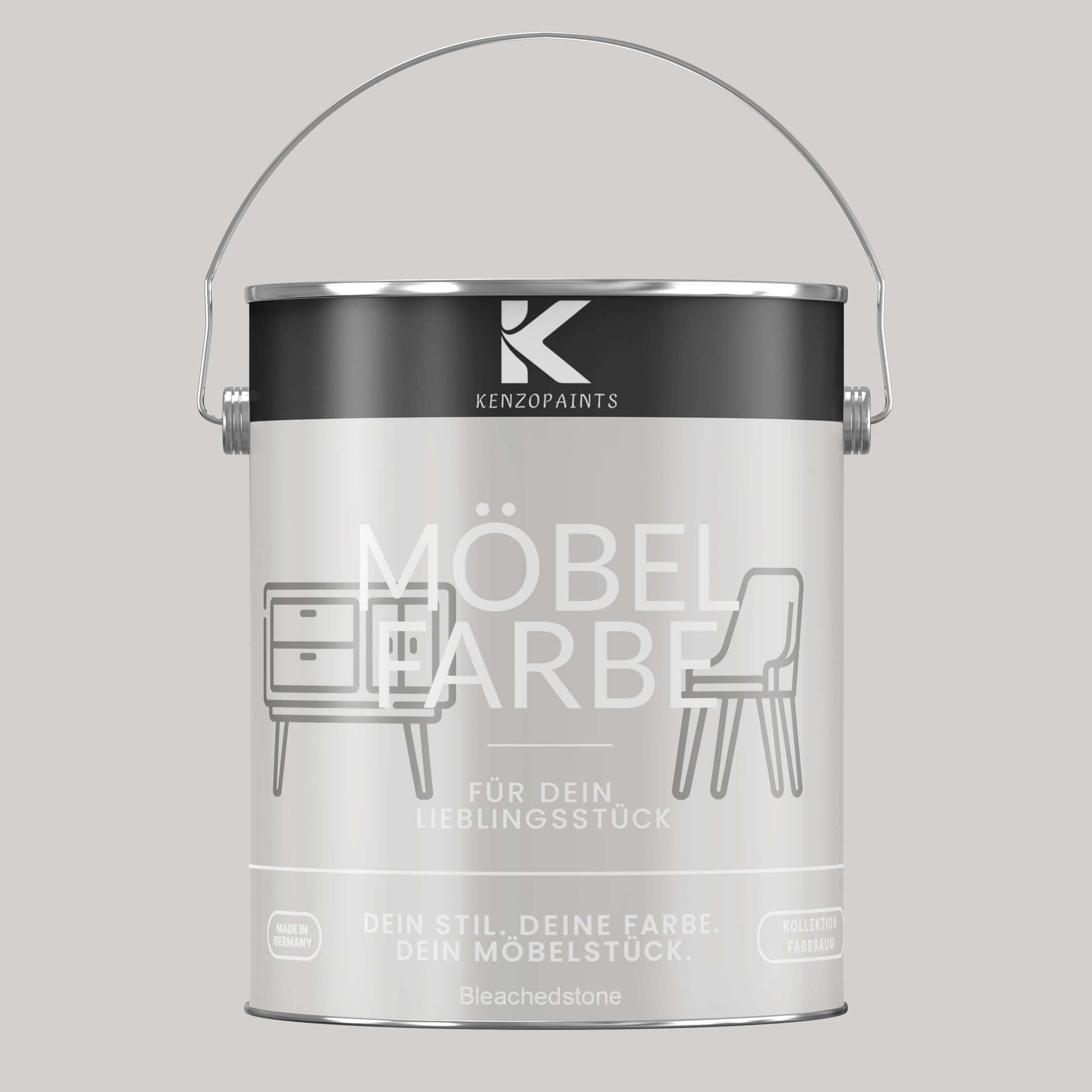 Kenzopaints Möbelfarbe Möbellack Buntlack Farbraum - 2,5Liter - Farbmanufaktur Contura Berkemeier - Farbmanufaktur Contura Berkemeier
