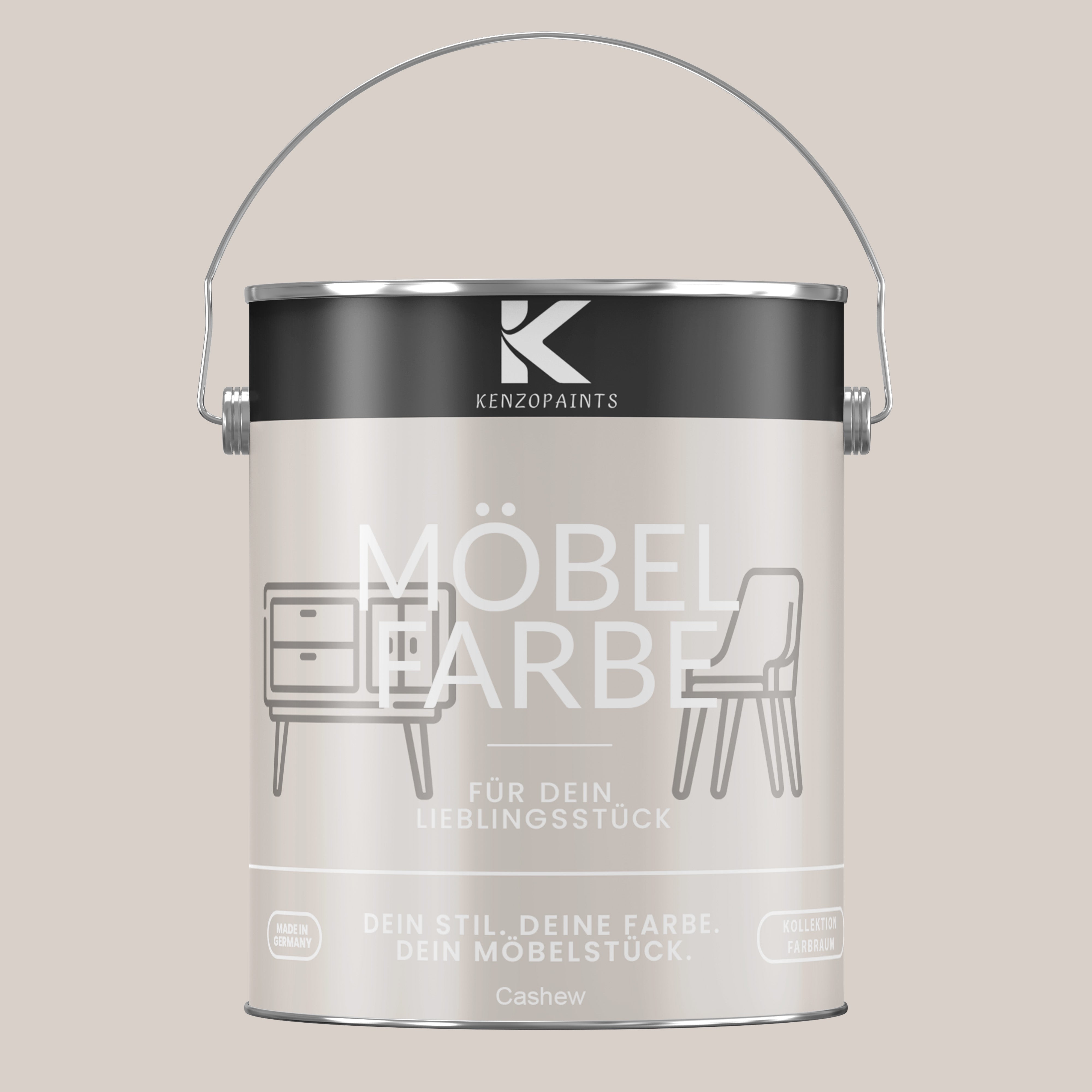 Kenzopaints Möbelfarbe Möbellack Buntlack Farbraum - 2,5Liter - Farbmanufaktur Contura Berkemeier - Farbmanufaktur Contura Berkemeier