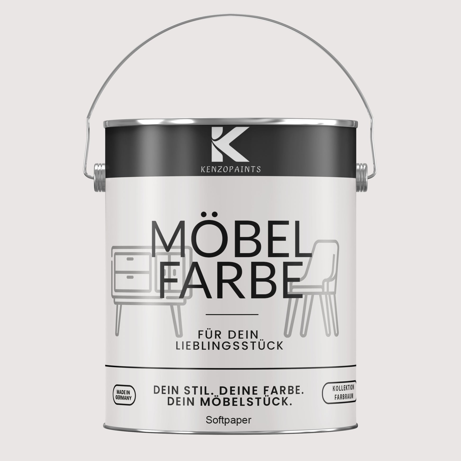 Kenzopaints Möbelfarbe Möbellack Buntlack Farbraum - 2,5Liter - Farbmanufaktur Contura Berkemeier - Farbmanufaktur Contura Berkemeier