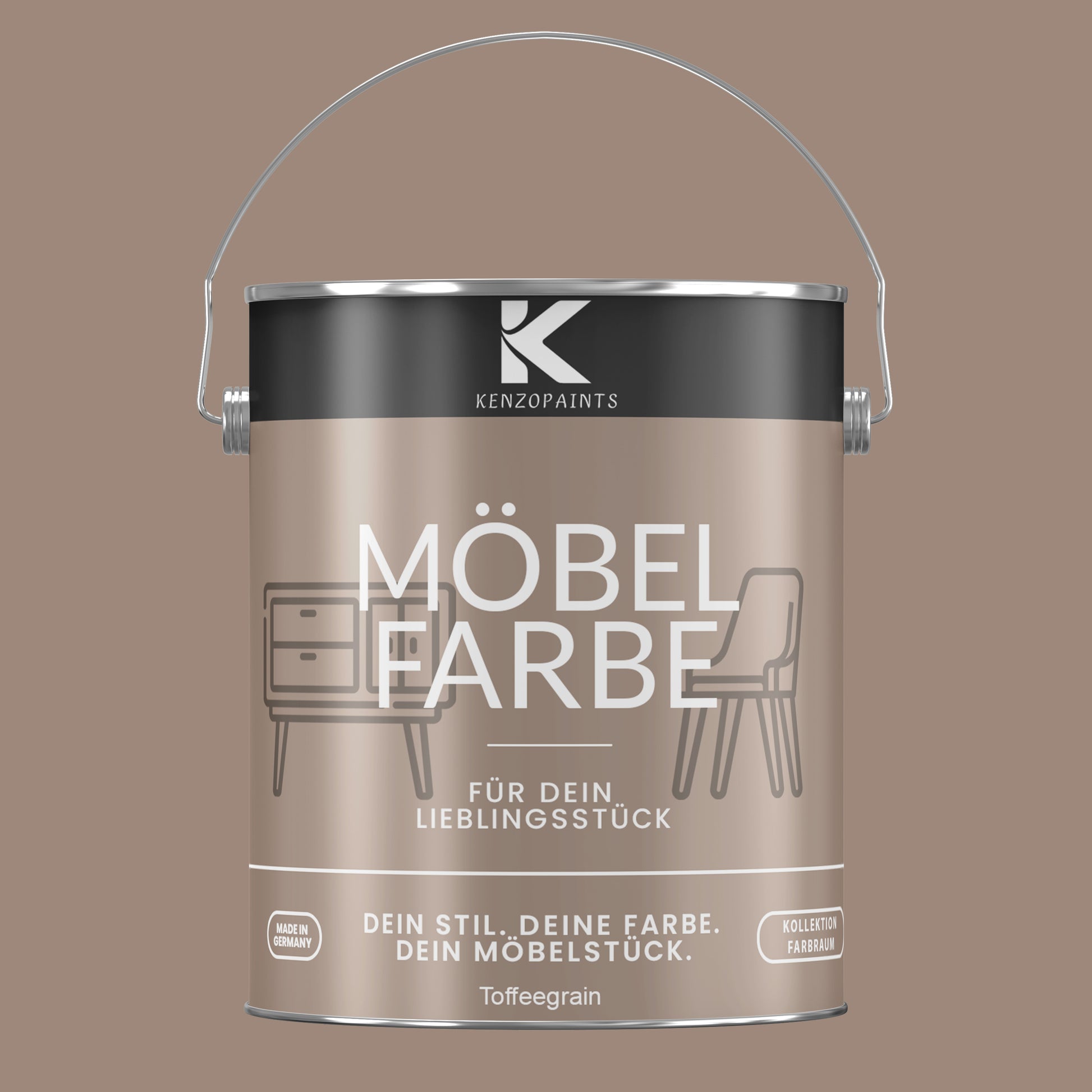Kenzopaints Möbelfarbe Möbellack Buntlack Farbraum - 2,5Liter - Farbmanufaktur Contura Berkemeier - Farbmanufaktur Contura Berkemeier